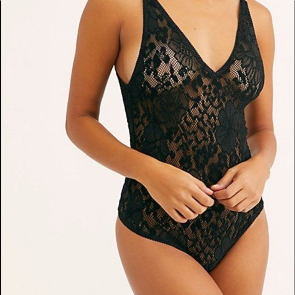 Intimately Free People Crochet/Knit BodySuit